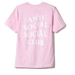 Anti Social Social Club Logo Tee 2 Pink